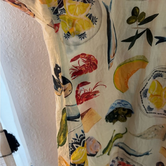 Lisa Says Gah Seafood Print Blouse - Multicolor - Picture 8 of 10